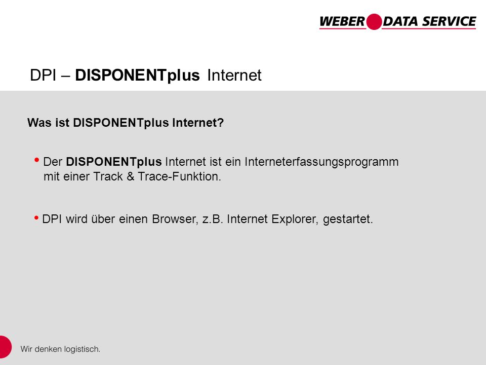 Was ist DISPONENTplus Internet