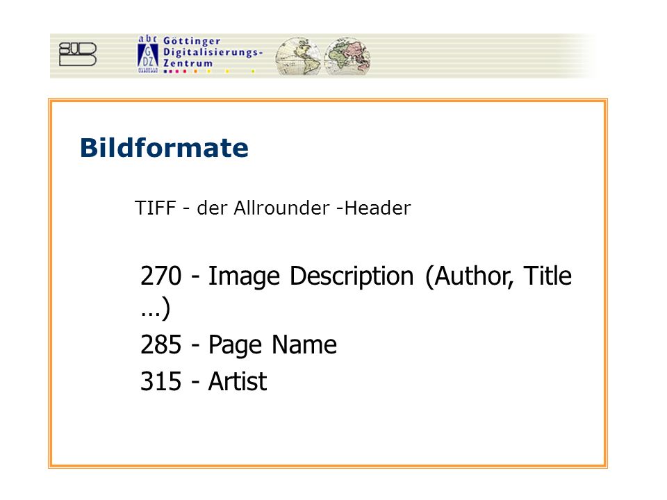 270 - Image Description (Author, Title …) Page Name Artist