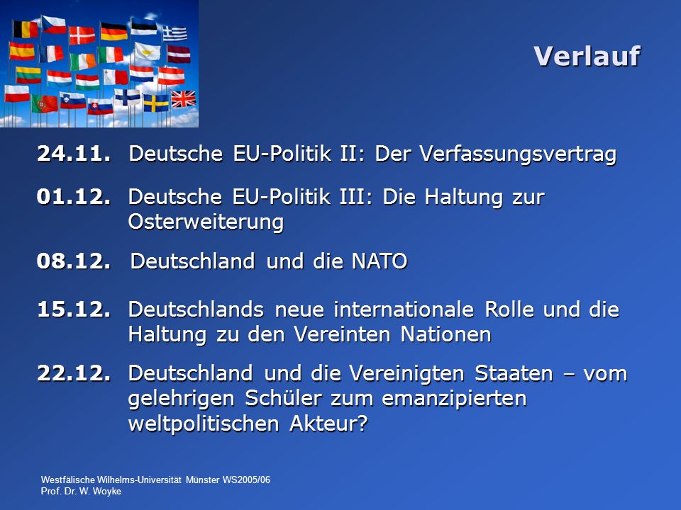 Verlauf Deutsche EU-Politik II: Der Verfassungsvertrag
