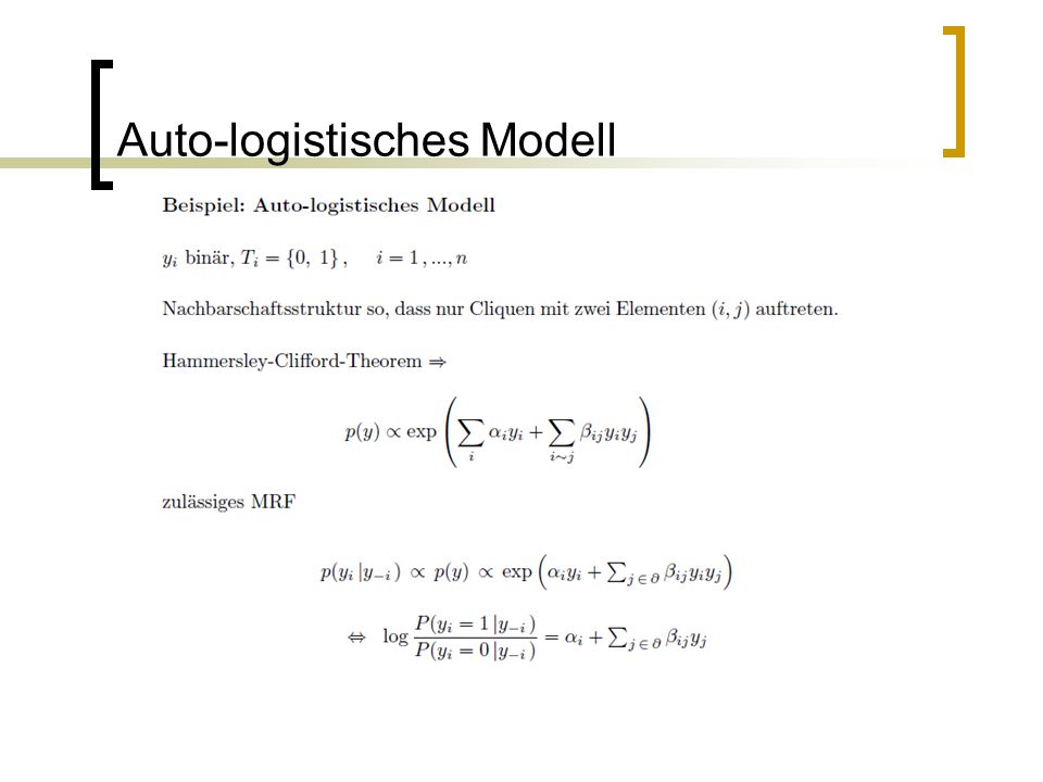 Auto-logistisches Modell