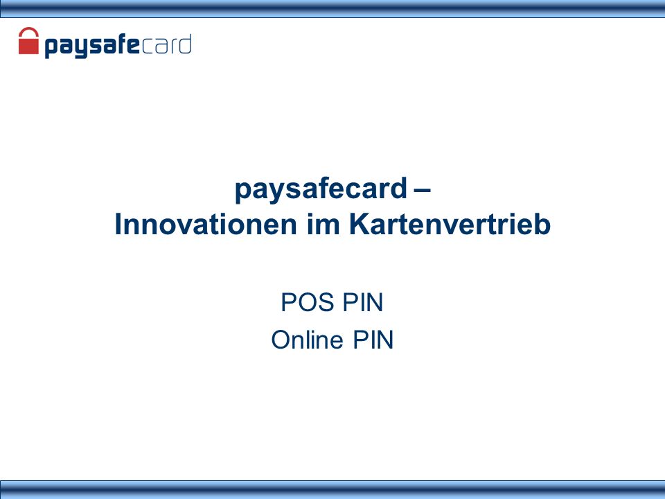 paysafecard – Innovationen im Kartenvertrieb
