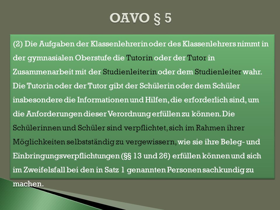 OAVO § 5
