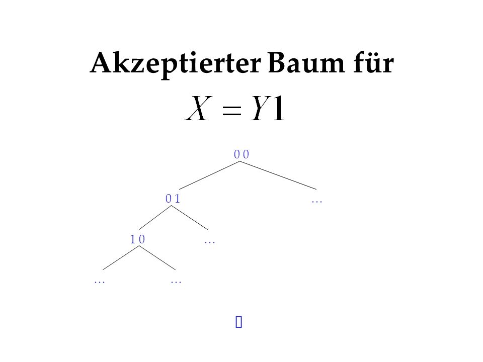 Akzeptierter Baum für ü … 1 0 Singeltons, keine 1 bei ...