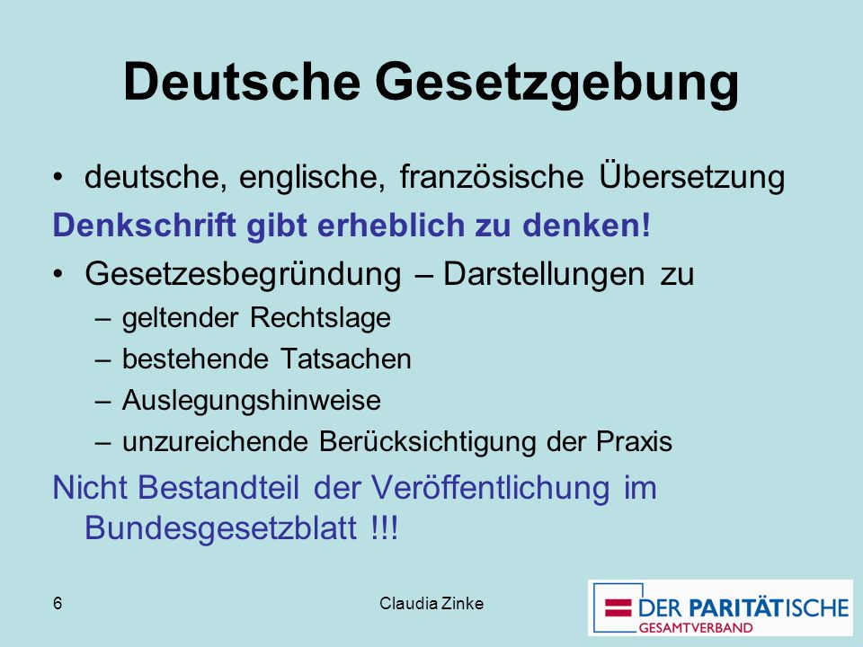 Deutsche Gesetzgebung