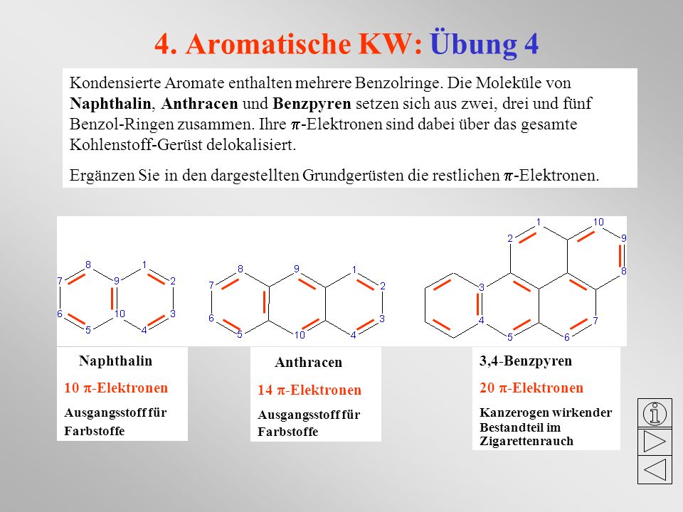 4. Aromatische KW: Übung 4