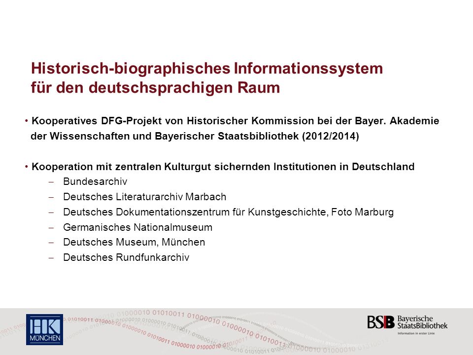 Historisch-biographisches Informationssystem für den deutschsprachigen Raum