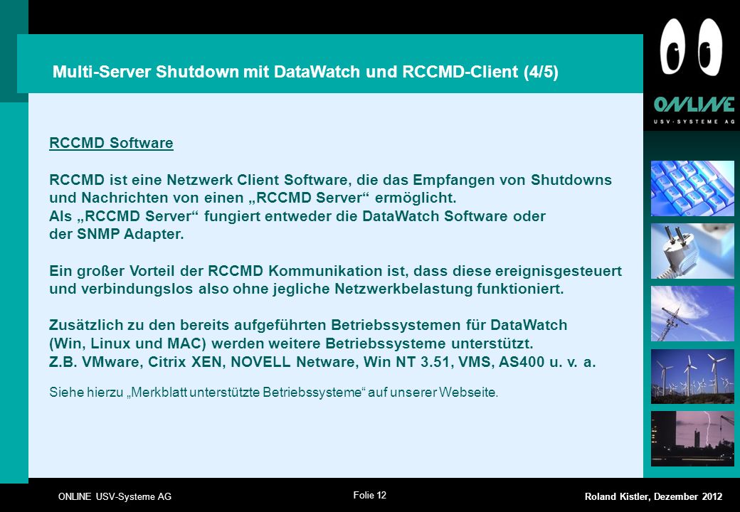 Multi-Server Shutdown mit DataWatch und RCCMD-Client (4/5)