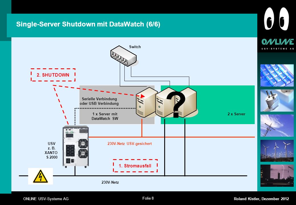Single-Server Shutdown mit DataWatch (6/6)