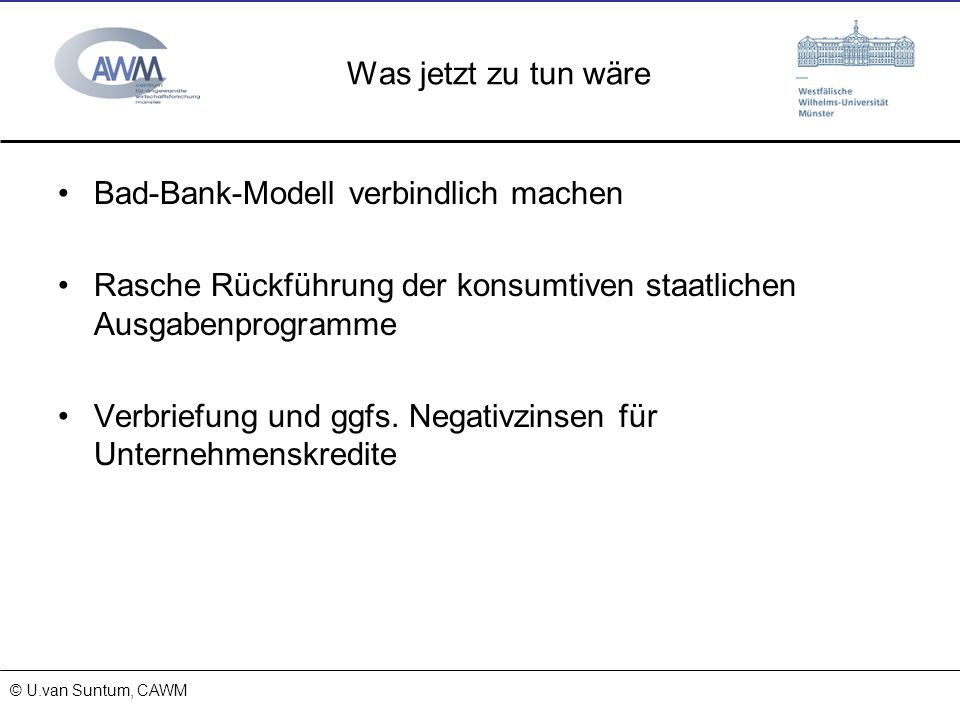 Bad-Bank-Modell verbindlich machen