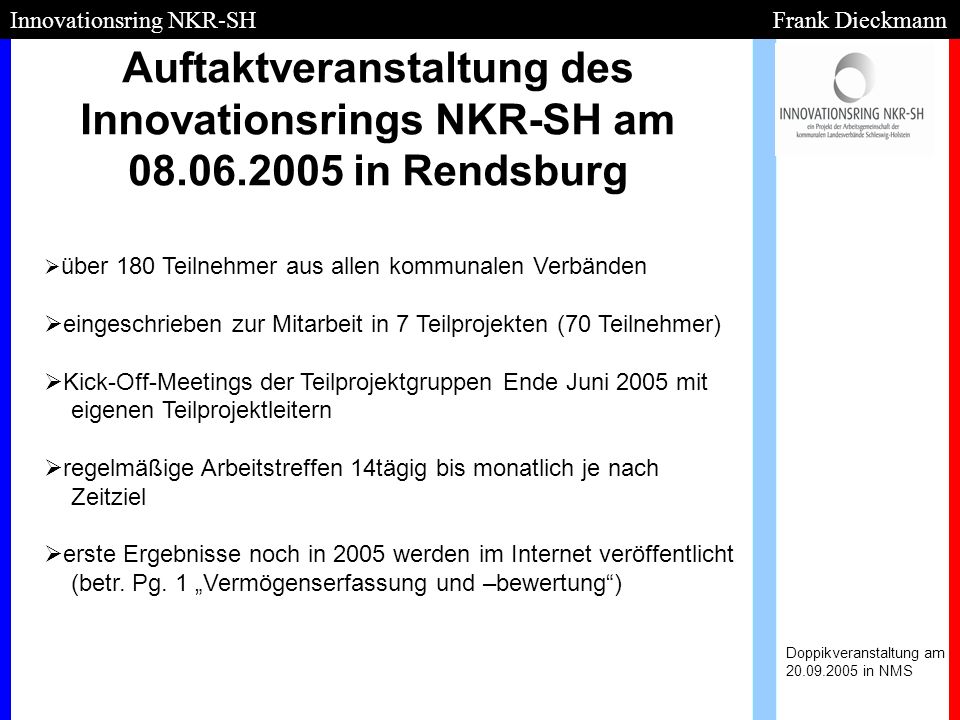 Innovationsring NKR-SH Frank Dieckmann