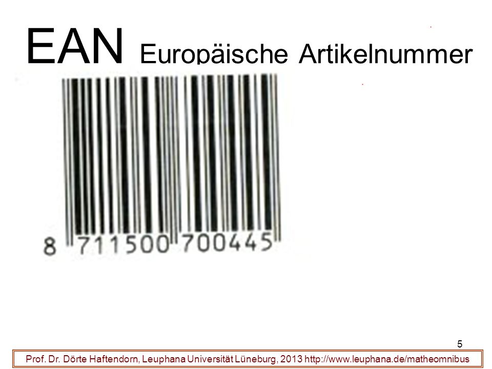 EAN Europäische Artikelnummer