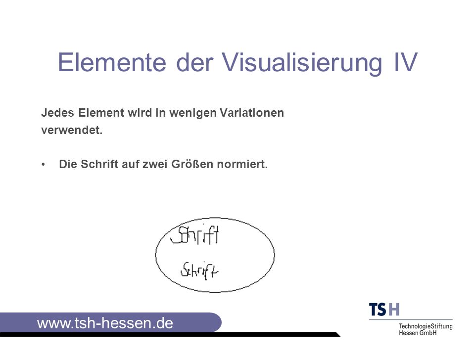 Elemente der Visualisierung IV