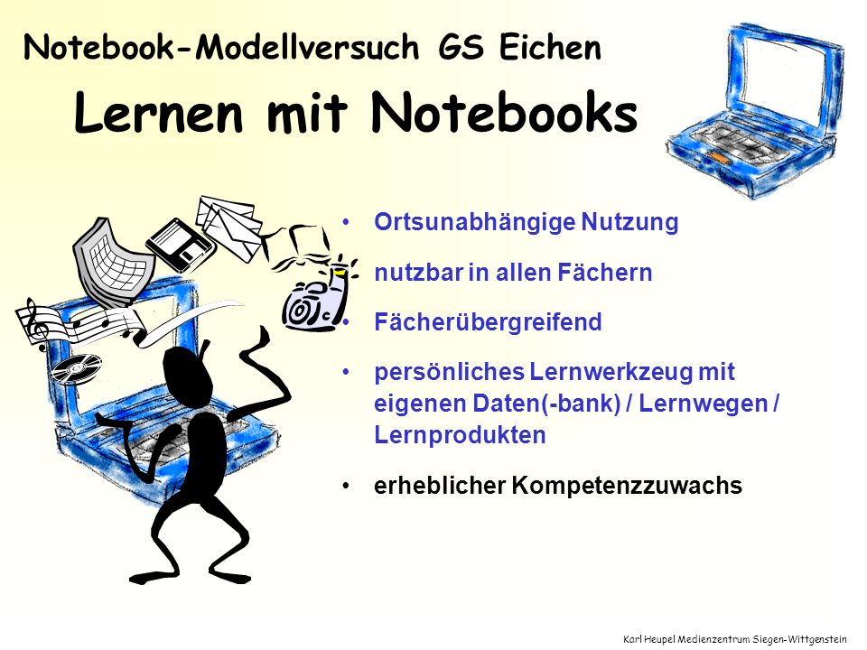 Lernen mit Notebooks Notebook-Modellversuch GS Eichen