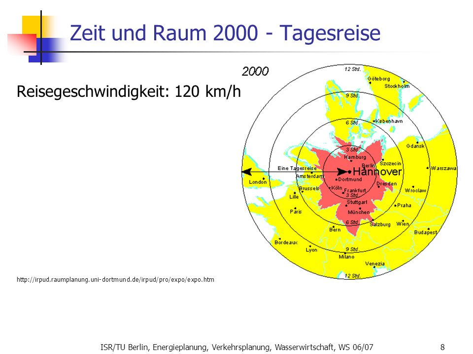 Zeit und Raum Tagesreise