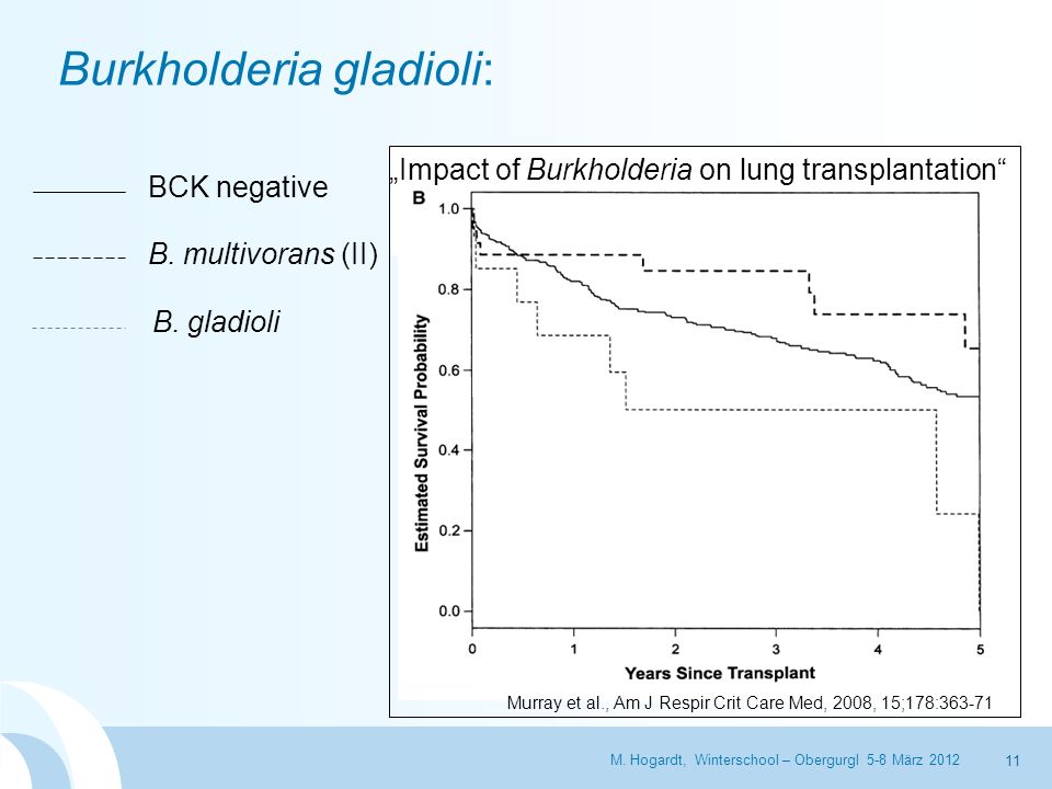 „Impact of Burkholderia on lung transplantation