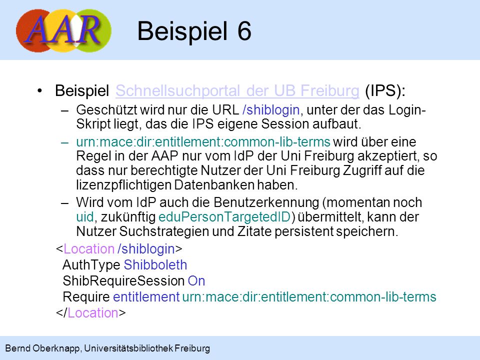 Beispiel 6 Beispiel Schnellsuchportal der UB Freiburg (IPS):