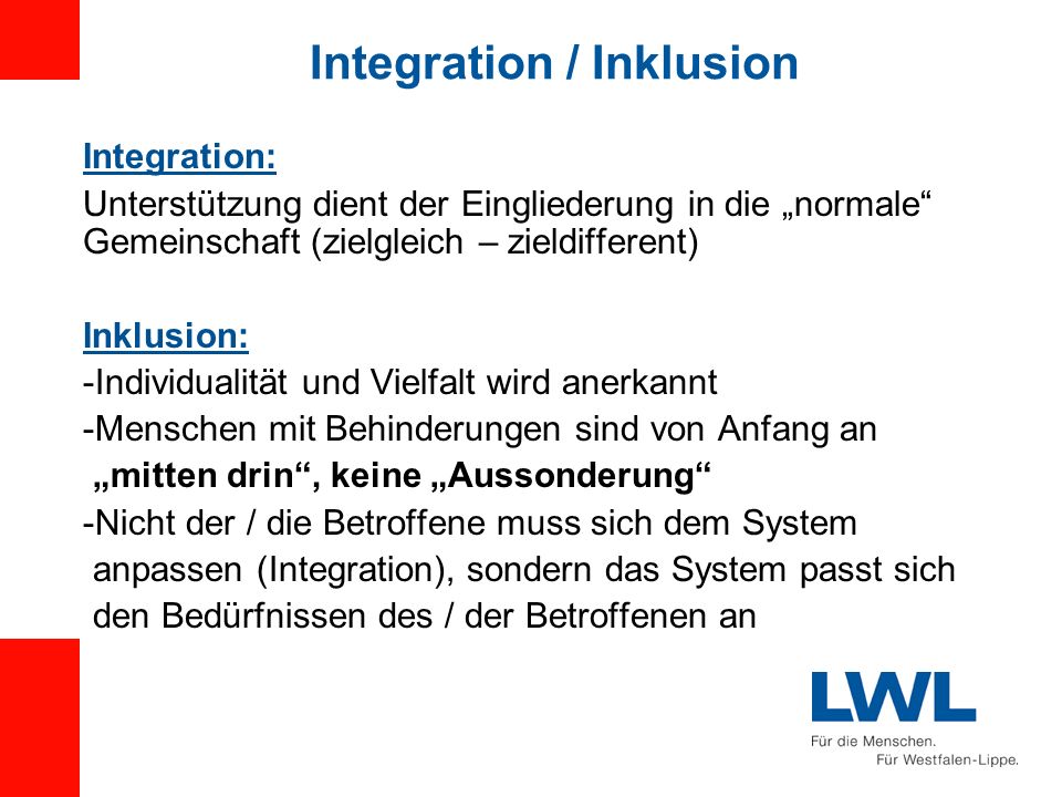 Integration / Inklusion