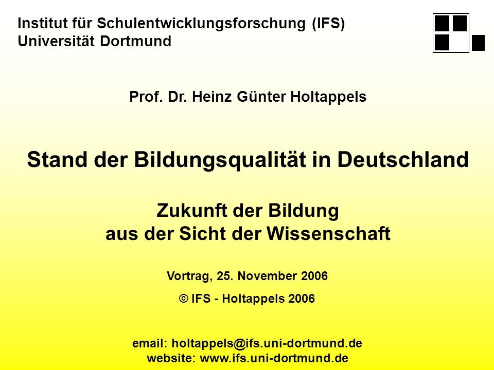 Prof. Dr. Heinz Günter Holtappels