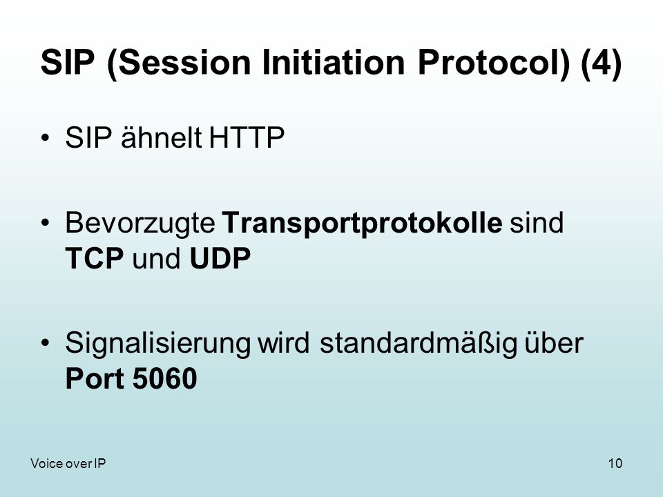 SIP (Session Initiation Protocol) (4)