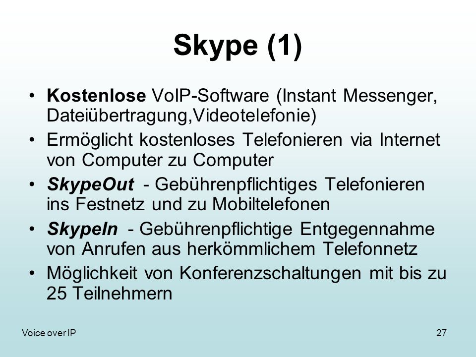 Skype (1) Kostenlose VoIP-Software (Instant Messenger, Dateiübertragung,Videotelefonie)