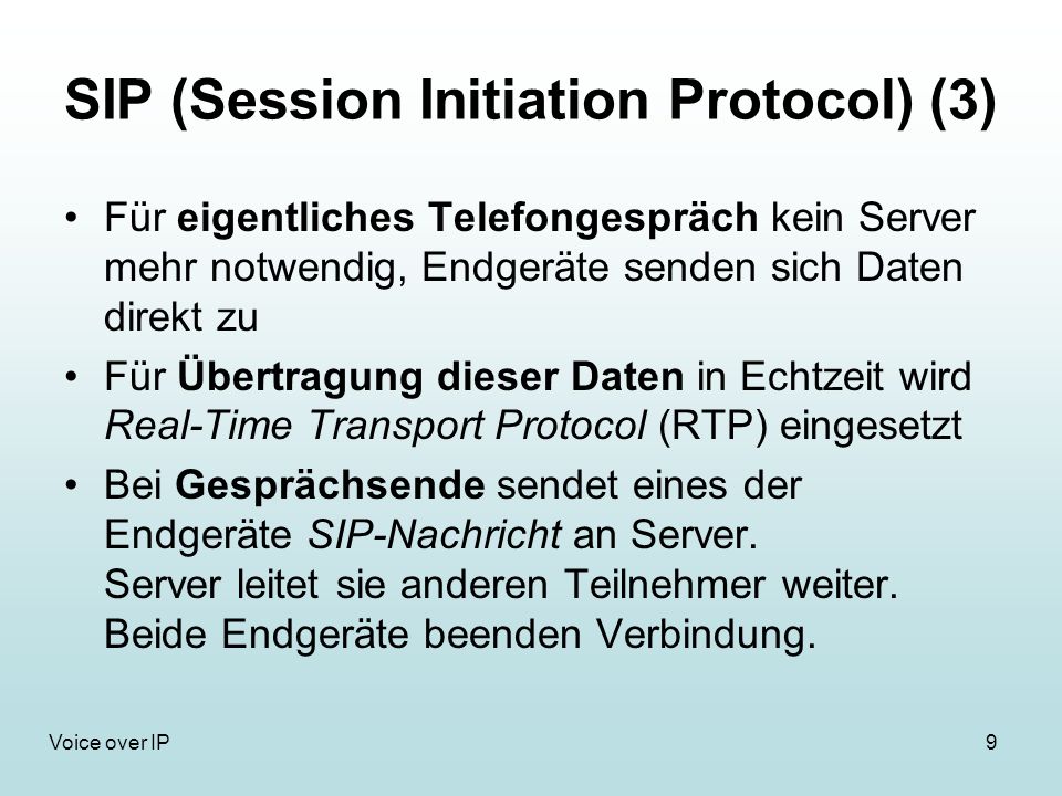 SIP (Session Initiation Protocol) (3)