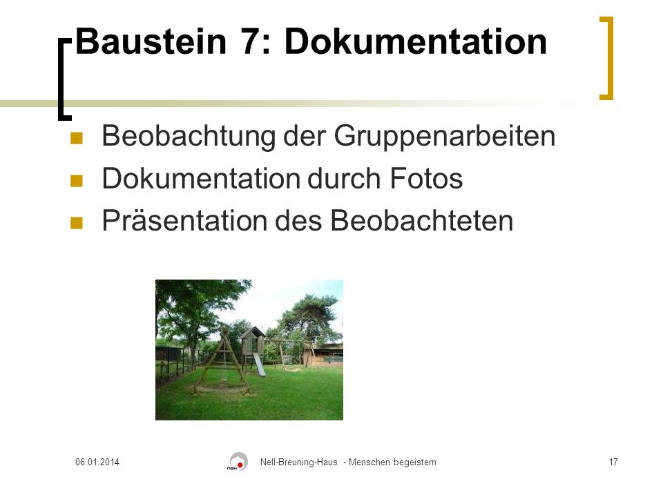 Baustein 7: Dokumentation
