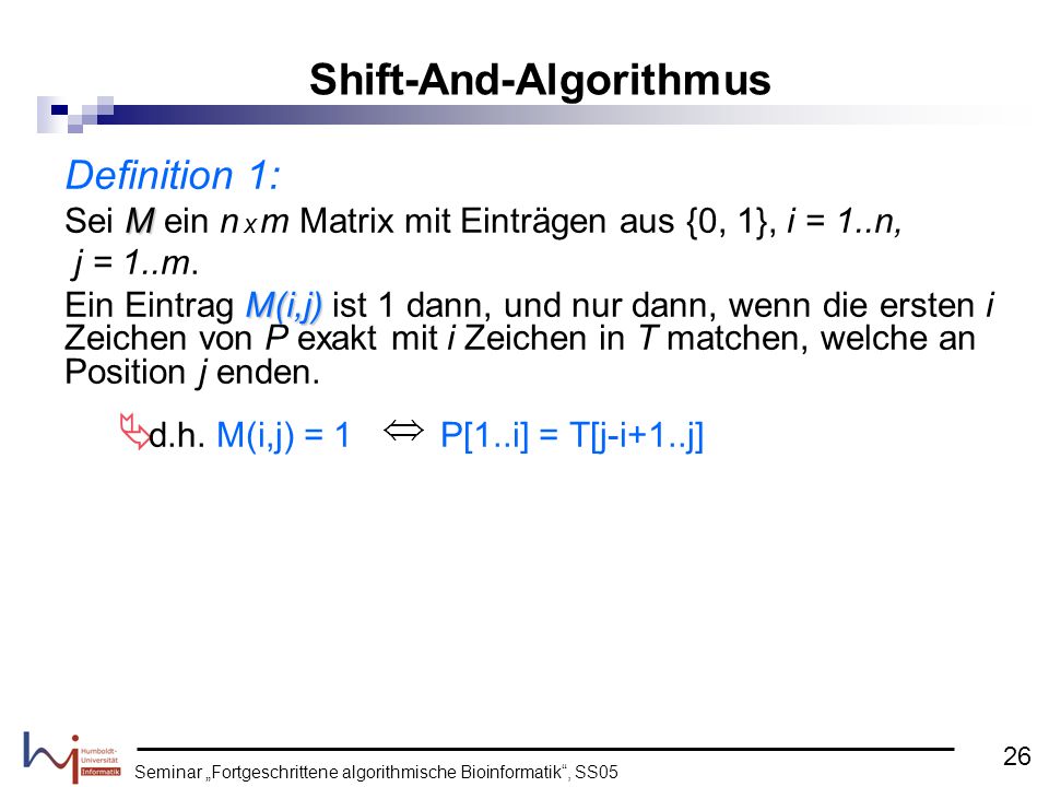 Shift-And-Algorithmus