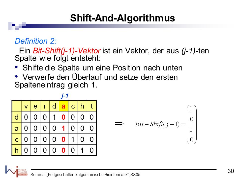 Shift-And-Algorithmus