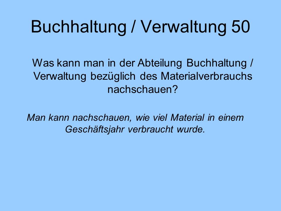 Buchhaltung / Verwaltung 50
