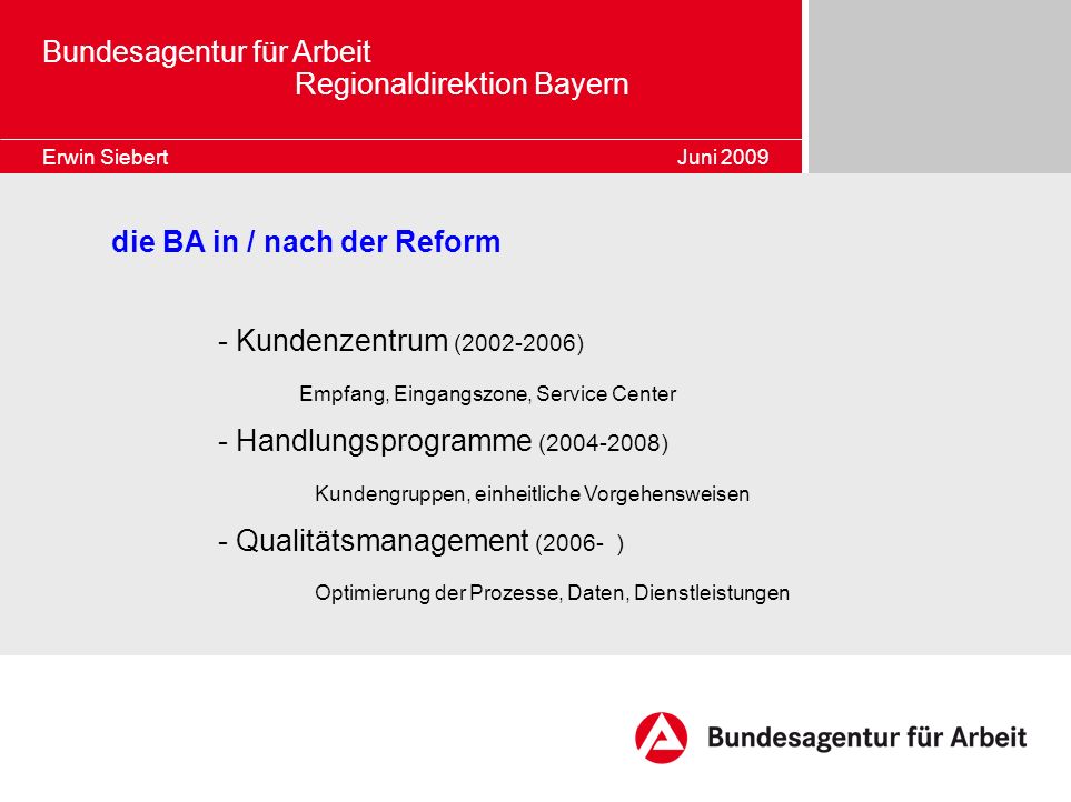 Bundesagentur für Arbeit Regionaldirektion Bayern