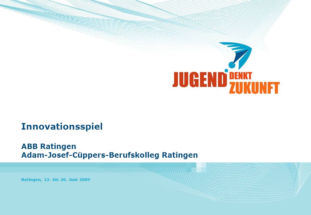 Innovationsspiel ABB Ratingen Adam-Josef-Cüppers-Berufskolleg Ratingen