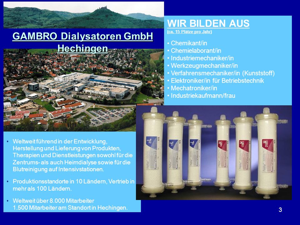GAMBRO Dialysatoren GmbH Hechingen