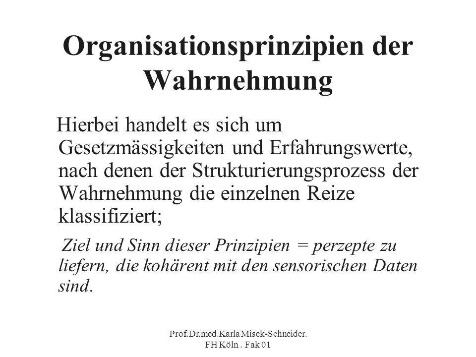 Organisationsprinzipien der Wahrnehmung