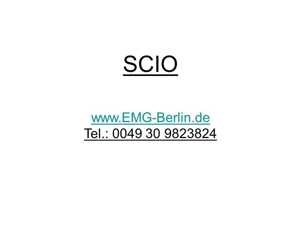 SCIO   Tel.: