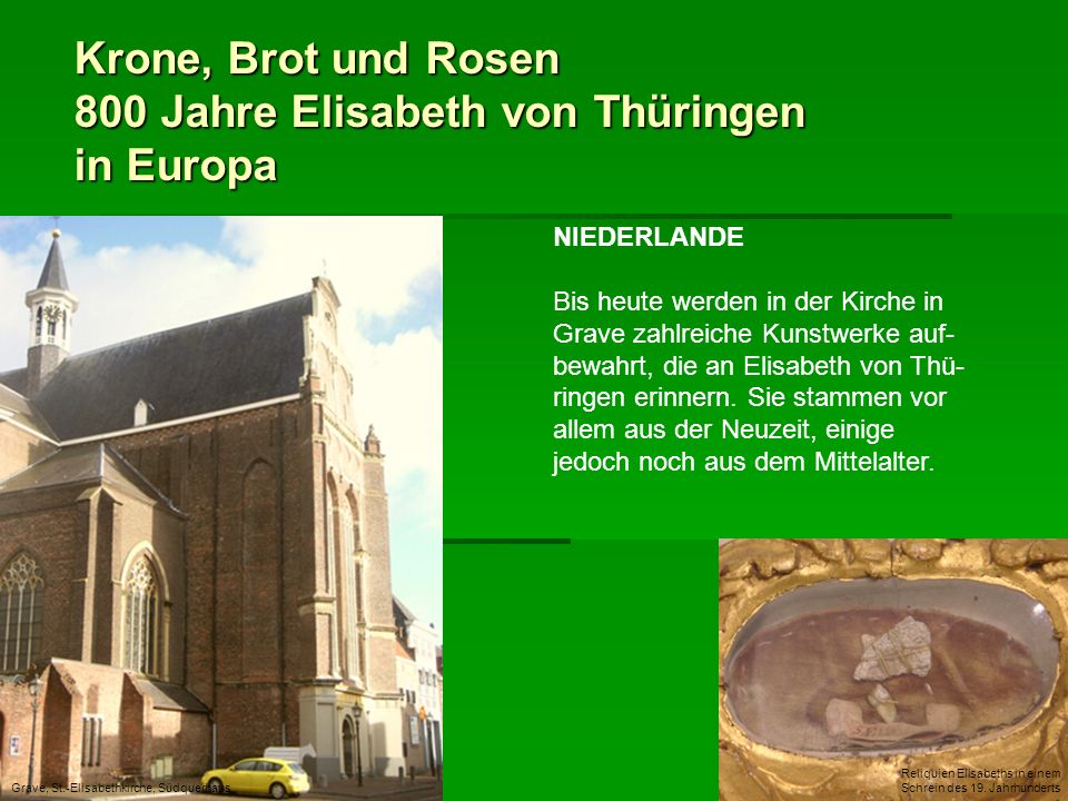 Krone, Brot und Rosen 800 Jahre Elisabeth von Thüringen in Europa