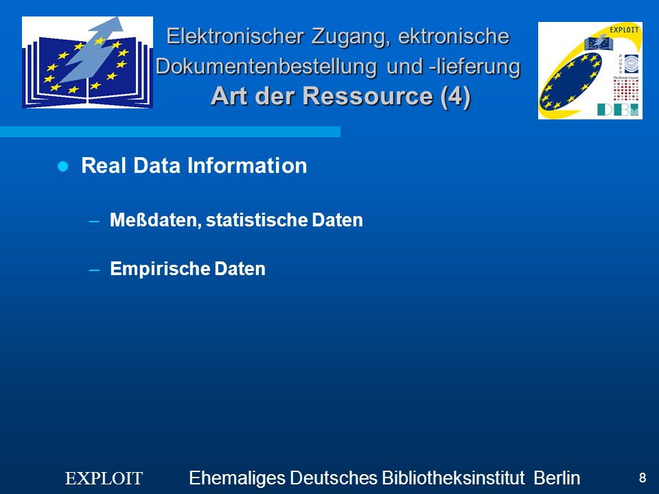 Elektronischer Zugang, ektronische Dokumentenbestellung und -lieferung Art der Ressource (4)