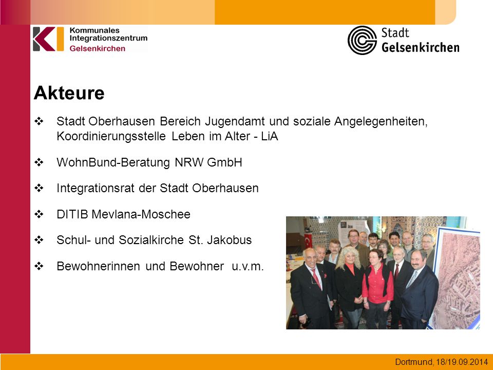Akteure Stadt Oberhausen Bereich Jugendamt und soziale Angelegenheiten, Koordinierungsstelle Leben im Alter - LiA.