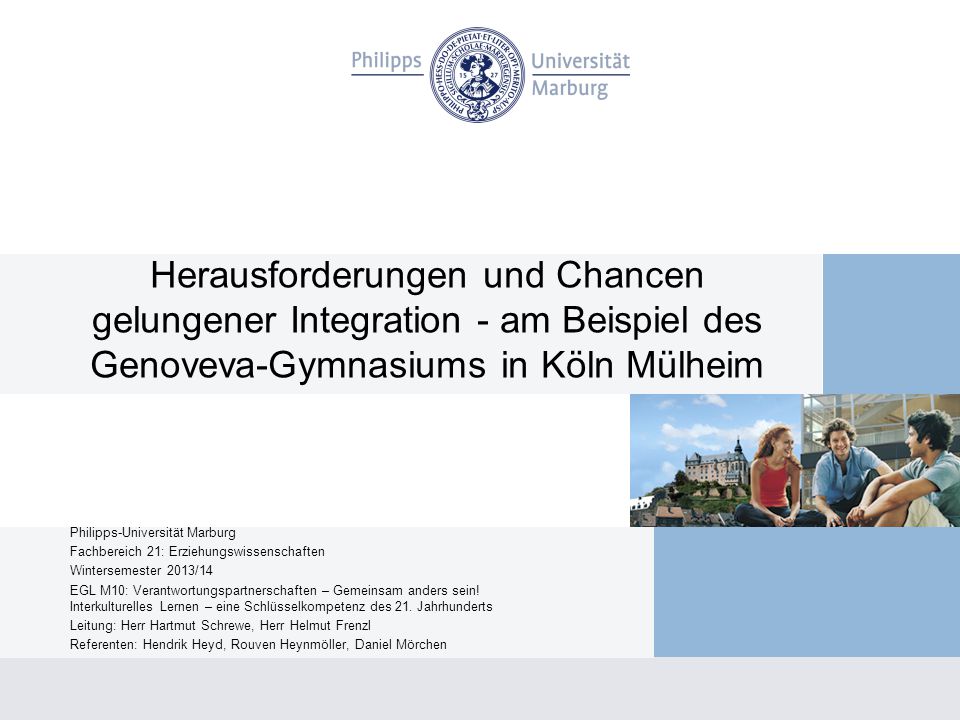 Herausforderungen und Chancen gelungener Integration - am Beispiel des Genoveva-Gymnasiums in Köln Mülheim