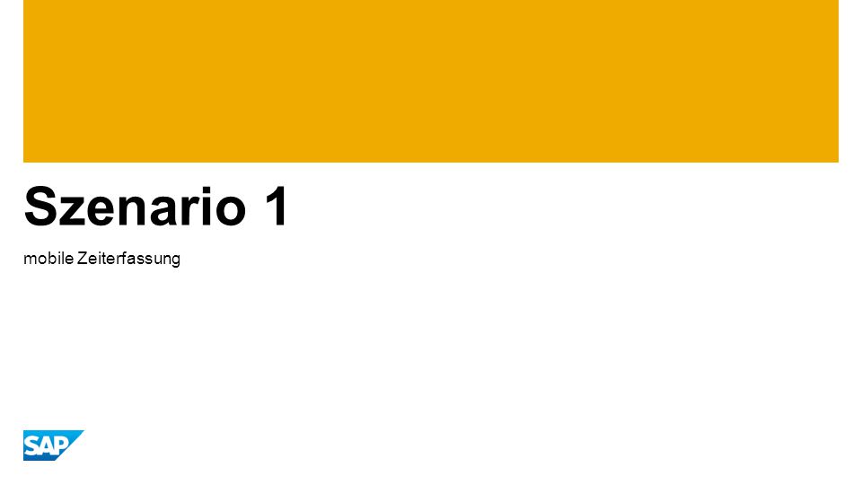 Szenario 1 mobile Zeiterfassung