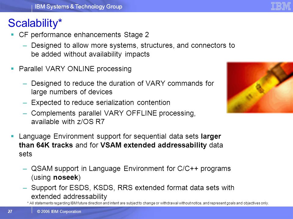 Scalability* CF performance enhancements Stage 2