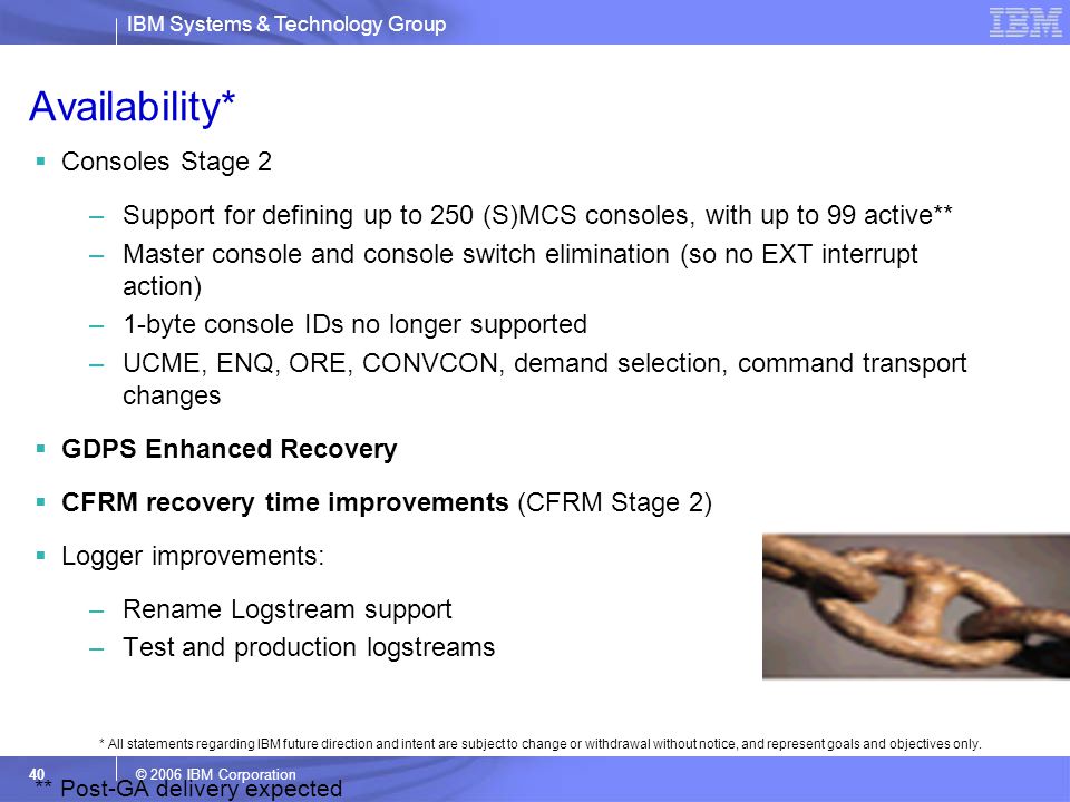 Availability* Consoles Stage 2