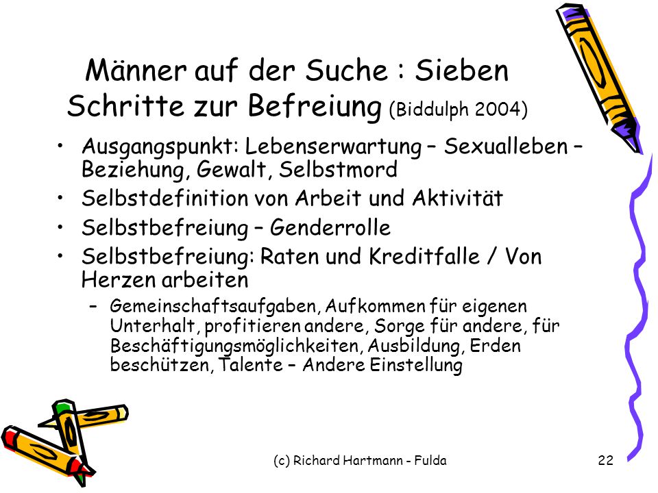 Männer auf der Suche : Sieben Schritte zur Befreiung (Biddulph 2004)