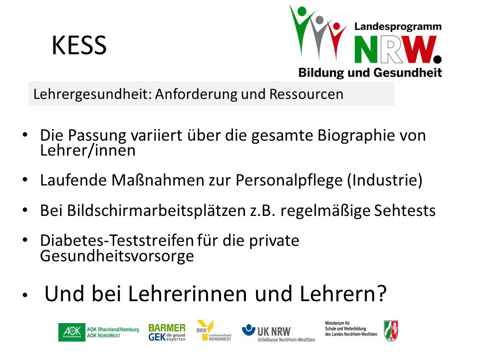 KESS Die Passung variiert über die gesamte Biographie von Lehrer/innen
