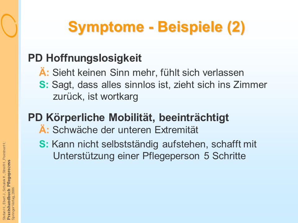 Symptome - Beispiele (2)