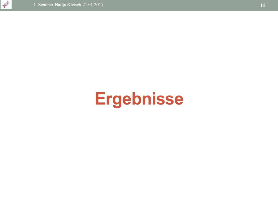 1. Seminar Nadja Kleisch Ergebnisse