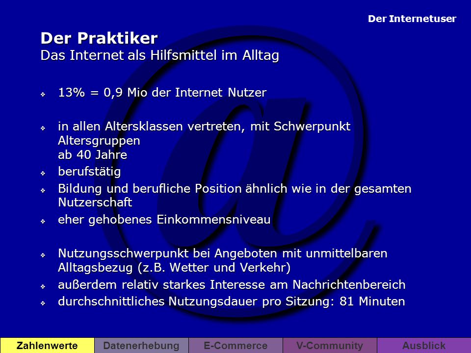 Der Praktiker Das Internet als Hilfsmittel im Alltag