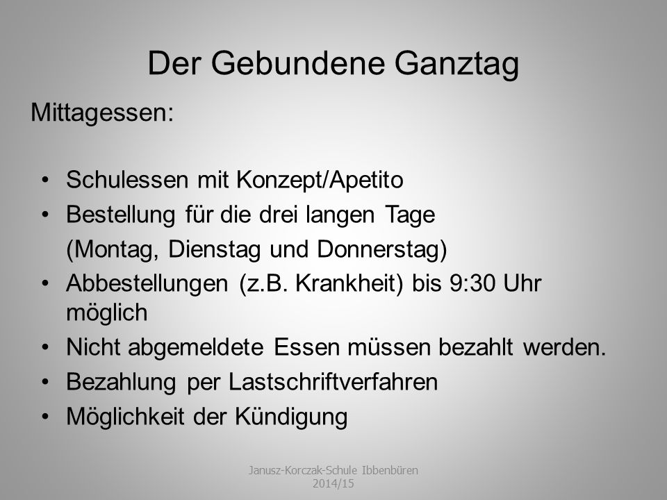 Janusz-Korczak-Schule Ibbenbüren 2014/15