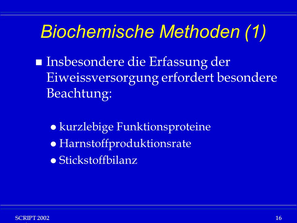 Biochemische Methoden (1)