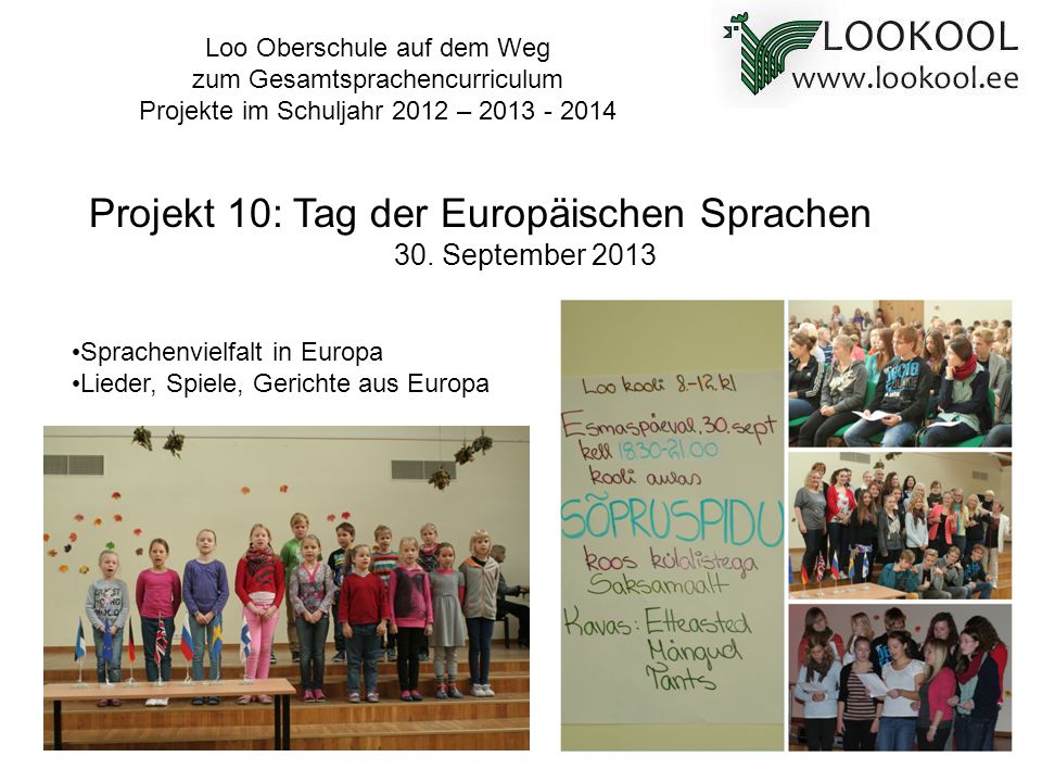 Projekt 10: Tag der Europäischen Sprachen