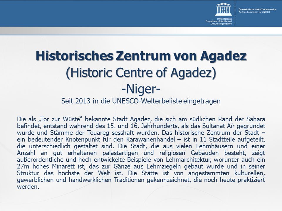 Historisches Zentrum von Agadez